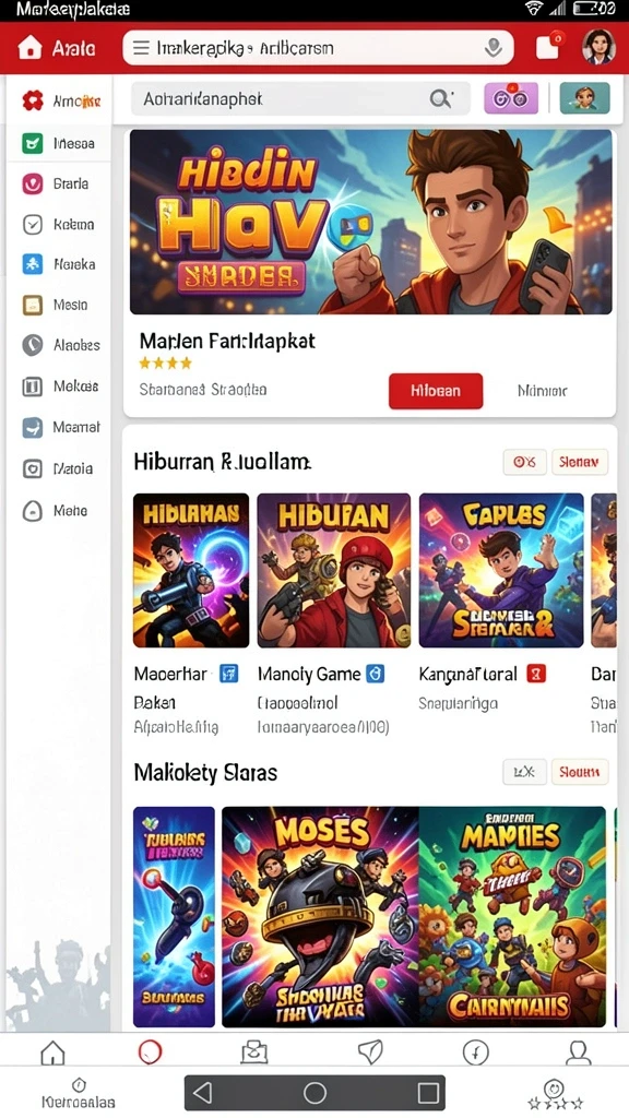 gacormega - Screenshot memperlihatkan tantangan yang harus dihadapi pemain.