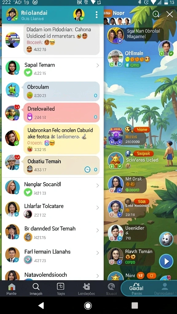 nagawin - Interaksi sosial dengan pemain lain di NAGAWIN.